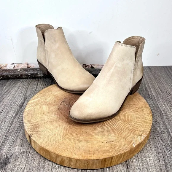 NWOB Splendid | Hamptyn Tan Distress Nubuck Leather Ankle Boots Size 8M - Picture 6 of 16